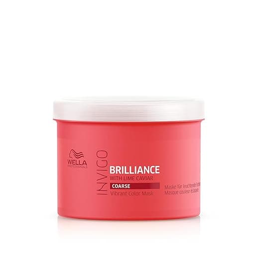 Wella Professionals Invigo Brilliance Hair Mask for Coarse Colored Hair| Conditioning Treatment| Color Vibrancy Mask