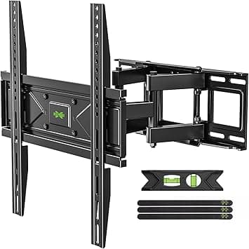 USX MOUNT Full Motion TV Wall Mount for Most 32-70 inch TVs up to 99 Lbs, Wall Mount TV Bracket with Articulating Swivel Tilting, TV Mount Fit 12" 16" Wood Studs, Max VESA 400x400mm, XMM903