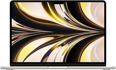 Apple 2022 MacBook Air Laptop with M2 chip: 13.6-inch Liquid Retina Display, 16GB RAM, 256GB SSD Storage, Backlit Keyboard, 1080p FaceTime HD Camera, Starlight; French