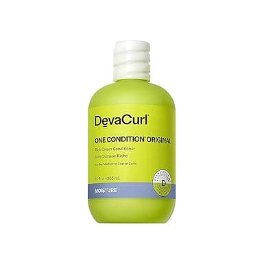 DevaCurl One Condition Original Rich Cream Curl Conditioner, Curly Hair Detangler, Anti Frizz Hair Product, Hair Moisturizer, For Medium Waves, Curls and Coils